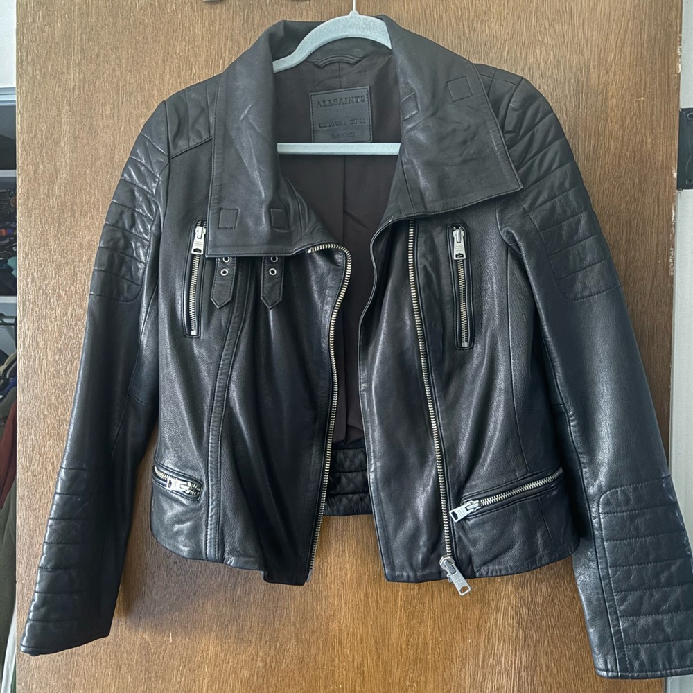 All Saints Steine Leather Jacket